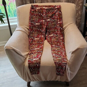 Bobbie Brooks Womens Size 1X Leggings Multi color pattern